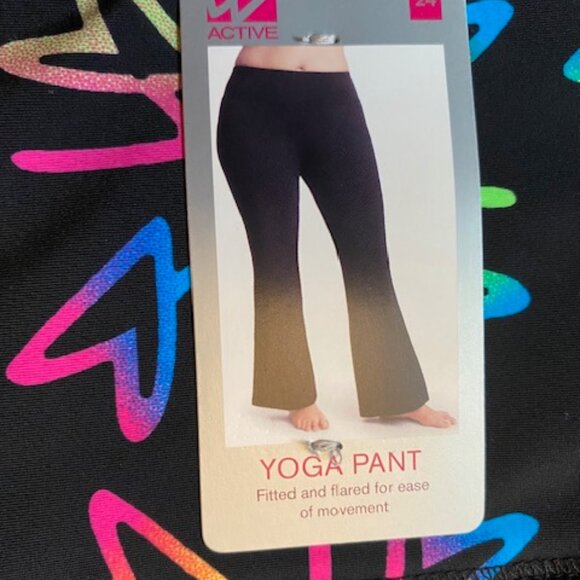 Lane Bryant Black Yoga leggings with Rainbow Logo Waistband - Picture 7 of 11